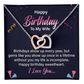 Interlocking Hearts Necklace :Happy Birthday To My Wife I Love You