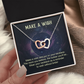 Interlocking Hearts Necklace: Make A Wish