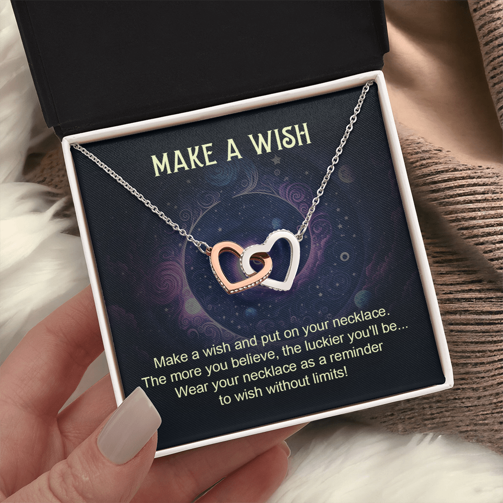 Interlocking Hearts Necklace: Make A Wish