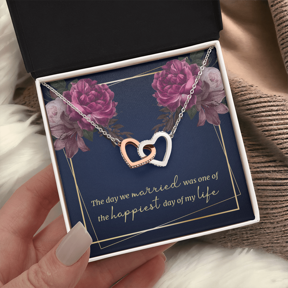 Interlocking Hearts Necklace: The Day We Married