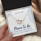 Interlocking Hearts Necklace : Mom To Be I Am So Happy For You