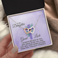 Interlocking Hearts Necklace : To MY Daughter May Jesus Bless You