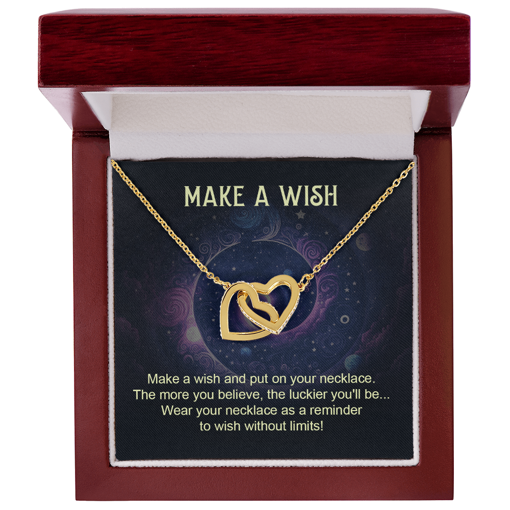 Interlocking Hearts Necklace: Make A Wish