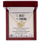 Interlocking Hearts Necklace : To My Best Friend Standing By My Side
