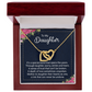 Interlocking Hearts Necklace :To My Daughter It's A Special Bond