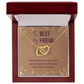 Interlocking Hearts Necklace :To Best My Friend