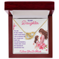 Interlocking Hearts Necklace: To My Daughter I Love You So Much