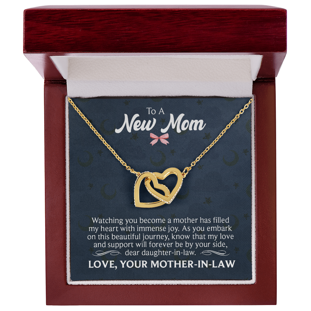 Interlocking Hearts Necklace : To A New Mom Love Your Mother -In- Law