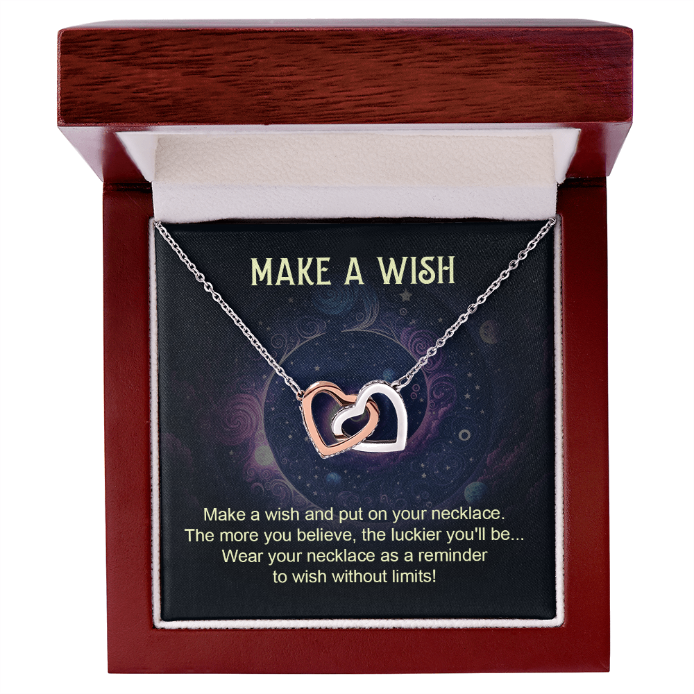 Interlocking Hearts Necklace: Make A Wish