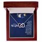 Interlocking Hearts Necklace : To My Daughter You Are Capable