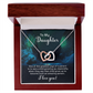 Interlocking Hearts Necklace : To My Daughter I Love You