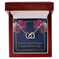 Interlocking Hearts Necklace: The Day We Married
