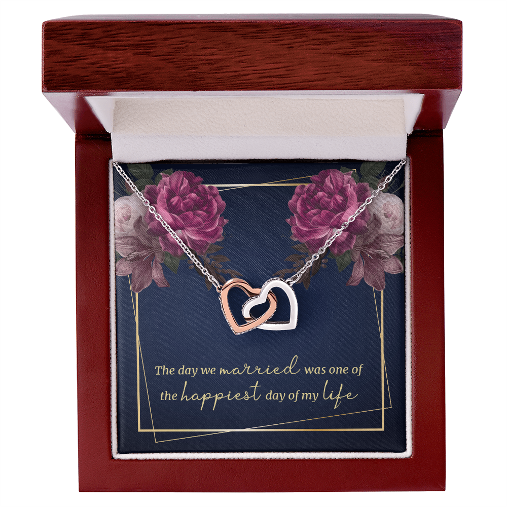 Interlocking Hearts Necklace: The Day We Married