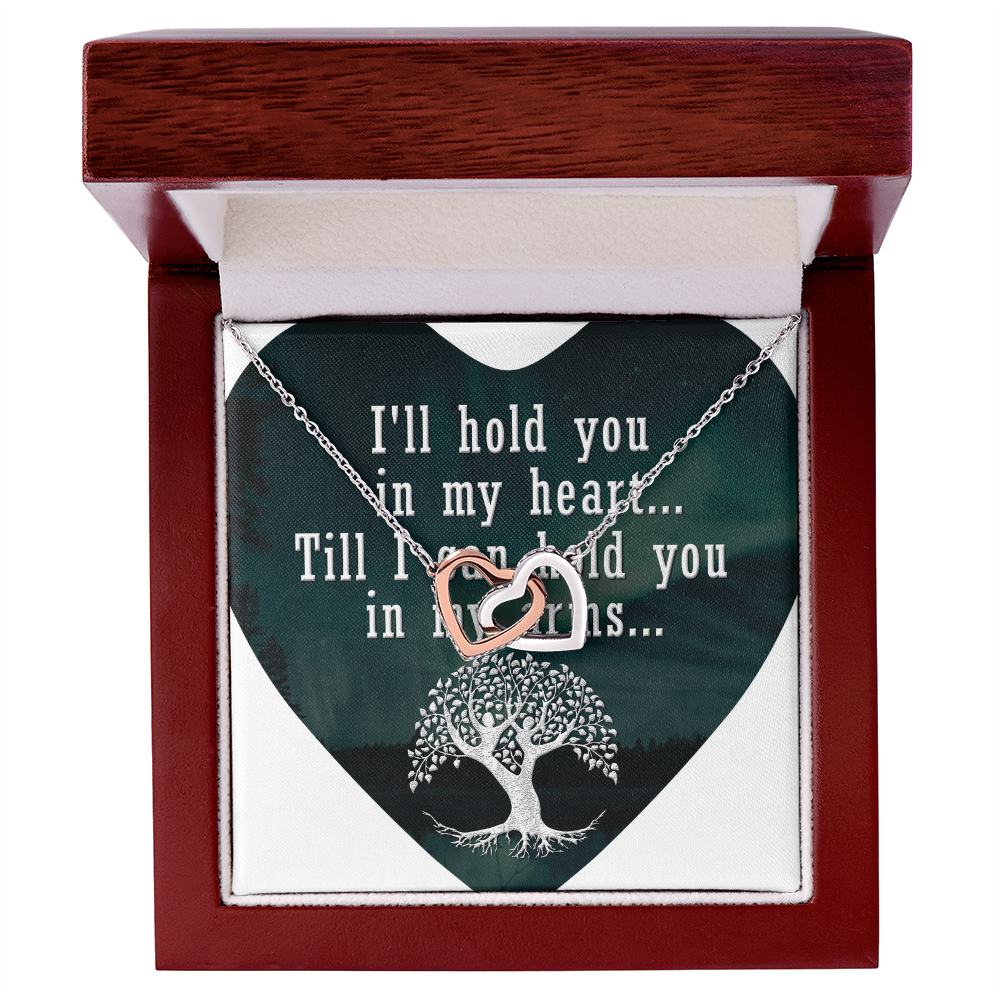 Interlocking Hearts Necklace:I'll Hold You In My Heart