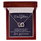 Interlocking Hearts Necklace : To My Daughter Love Your Mom