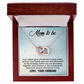 Interlocking Hearts Necklace : Mom To Be Love , Your Husband