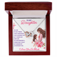 Interlocking Hearts Necklace: To My Daughter I Love You So Much
