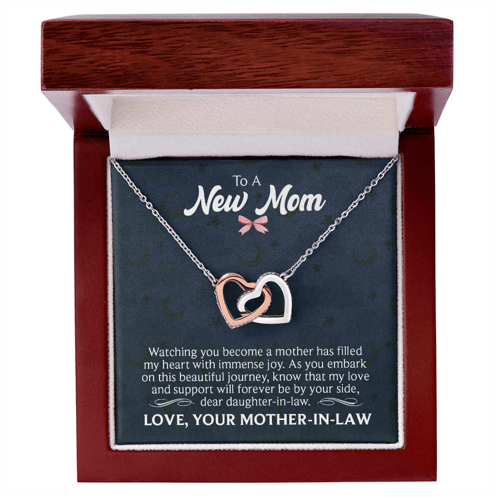 Interlocking Hearts Necklace : To A New Mom Love Your Mother -In- Law