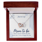 Interlocking Hearts Necklace : Mom To Be I Am So Happy For You