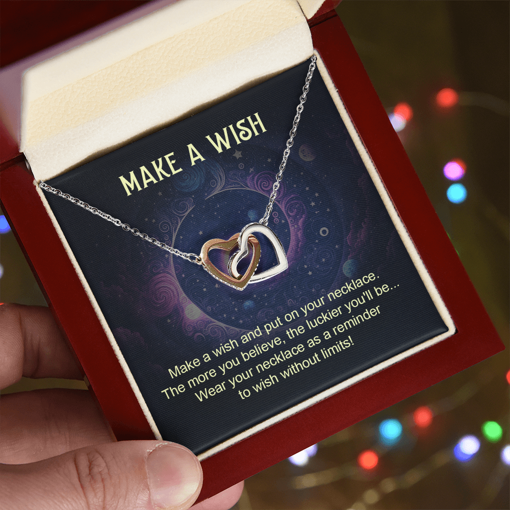 Interlocking Hearts Necklace: Make A Wish