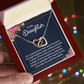 Interlocking Hearts Necklace :To My Daughter It's A Special Bond