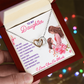 Interlocking Hearts Necklace: To My Daughter I Love You So Much