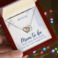 Interlocking Hearts Necklace : Mom To Be I Am So Happy For You