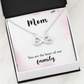 Endless Love Necklace: Mom : You Are The Heart Of This Family