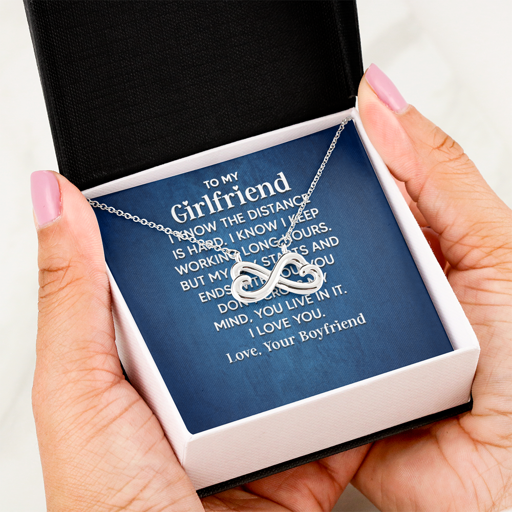 Endless Love Necklace:To My Girlfriend ,I Know The Distance