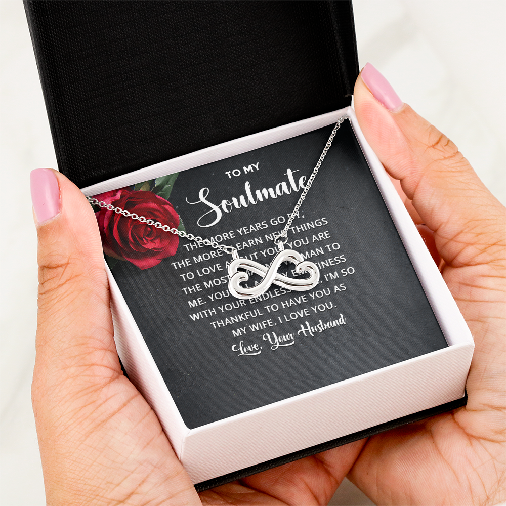 Endless Love Necklace:To Soul Mate Love Your Husband