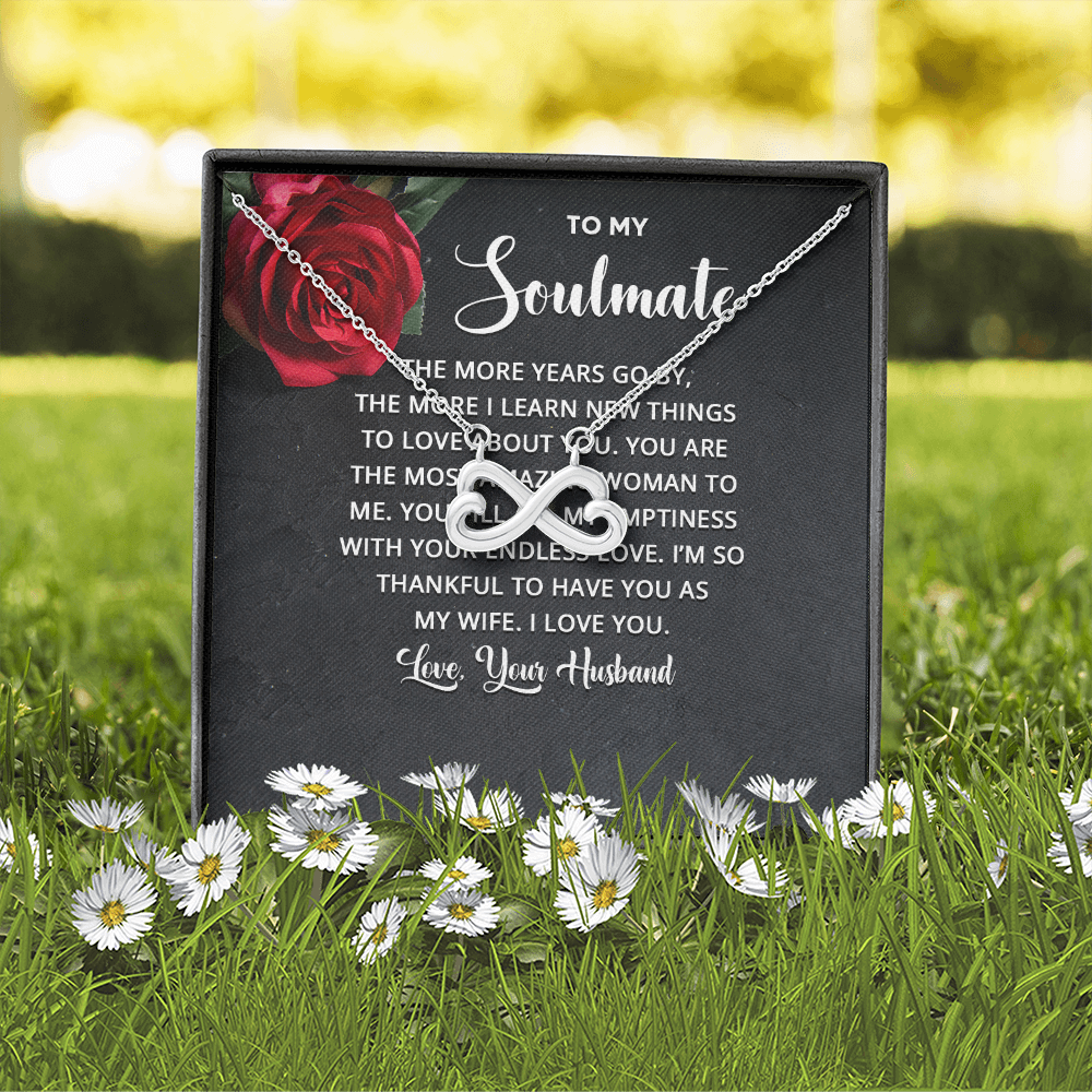 Endless Love Necklace:To Soul Mate Love Your Husband