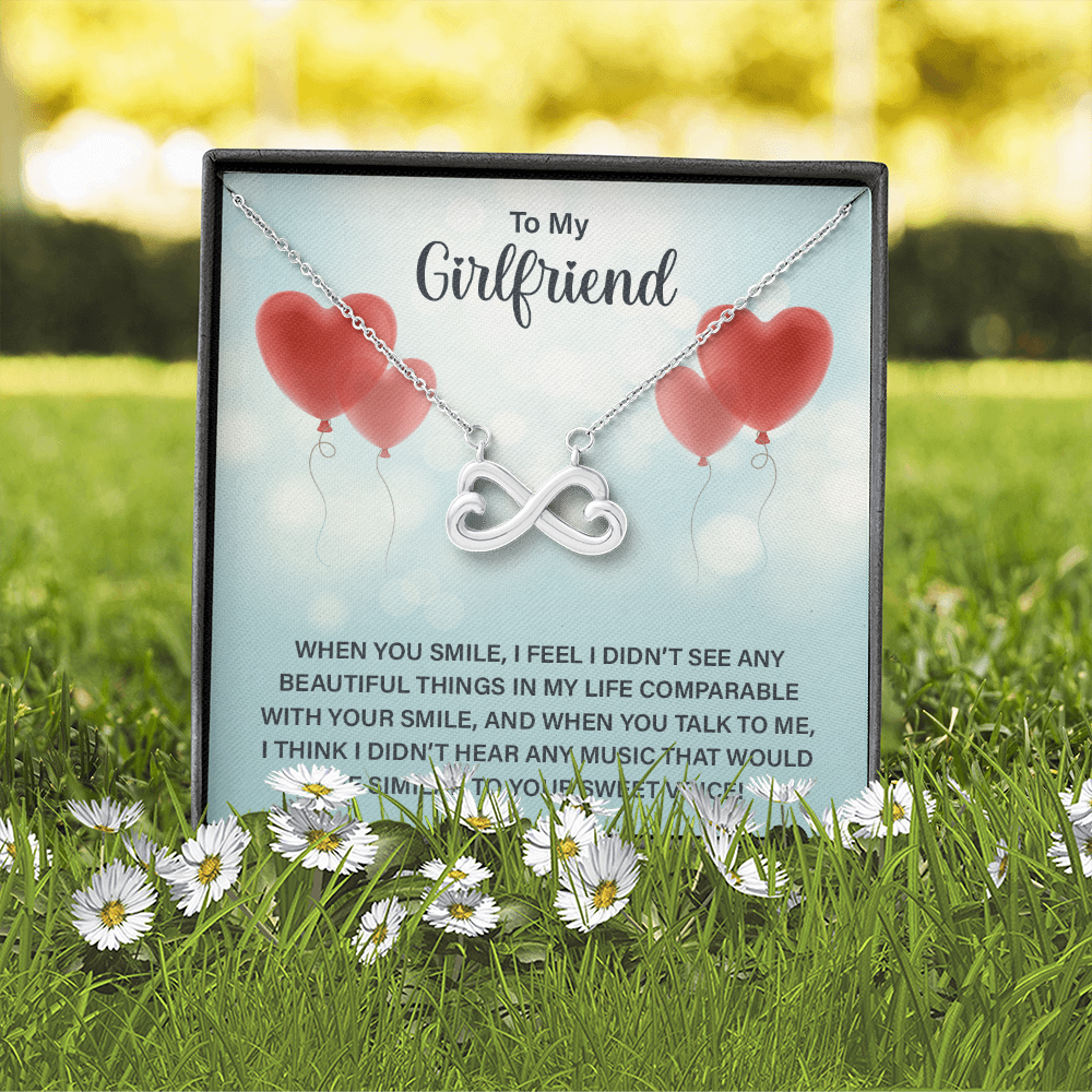 Endless Love Necklace:To My Girlfriend When You Smile