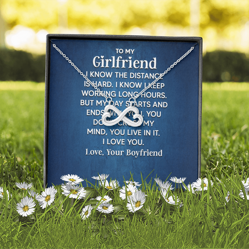Endless Love Necklace:To My Girlfriend ,I Know The Distance