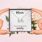 Endless Love Necklace: Mom : You Are The Heart Of This Family