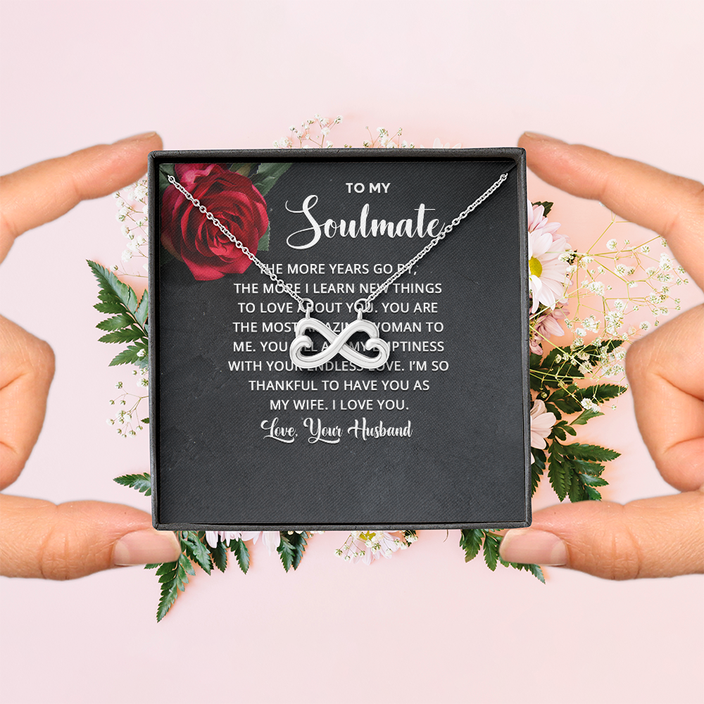 Endless Love Necklace:To Soul Mate Love Your Husband