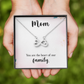 Endless Love Necklace: Mom : You Are The Heart Of This Family