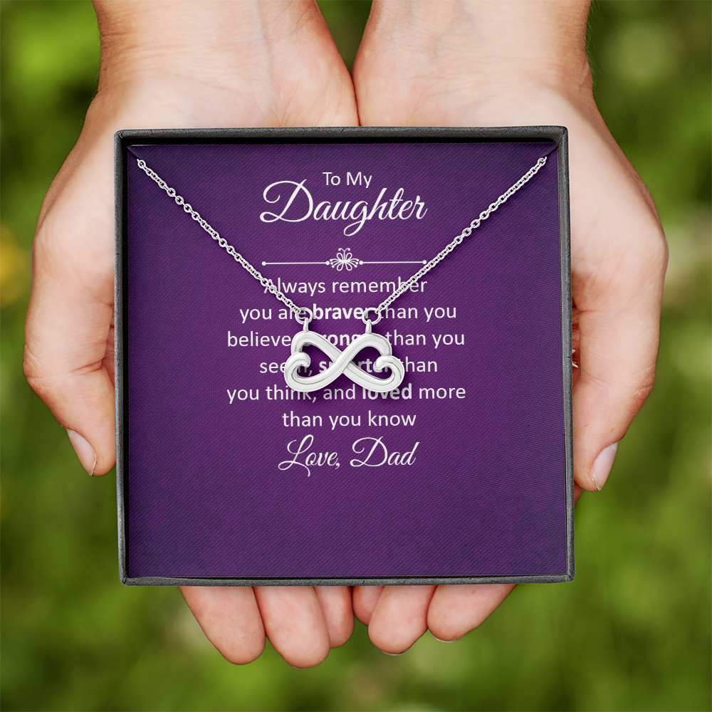 Endless Love Necklace: To My Daughter