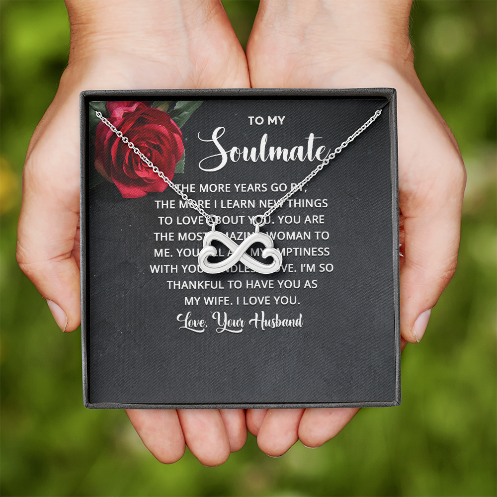 Endless Love Necklace:To Soul Mate Love Your Husband