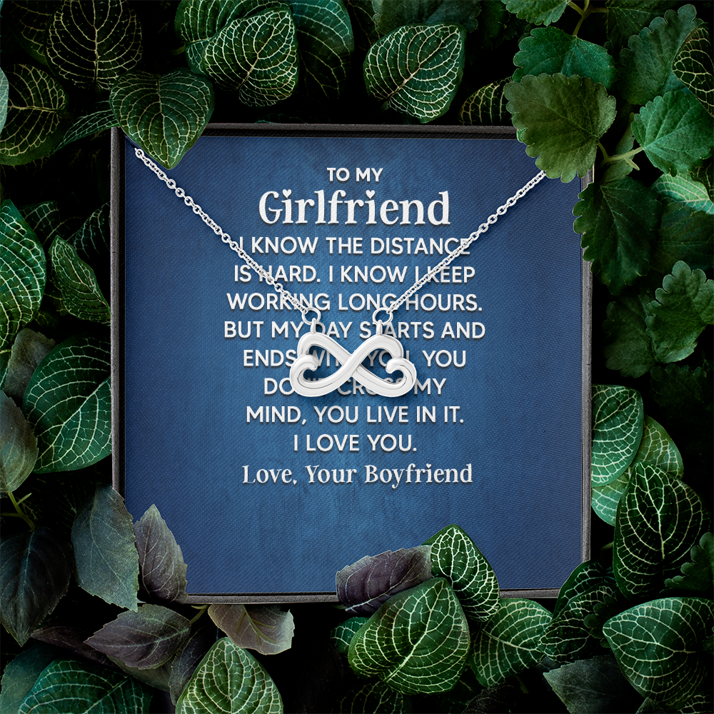 Endless Love Necklace:To My Girlfriend ,I Know The Distance
