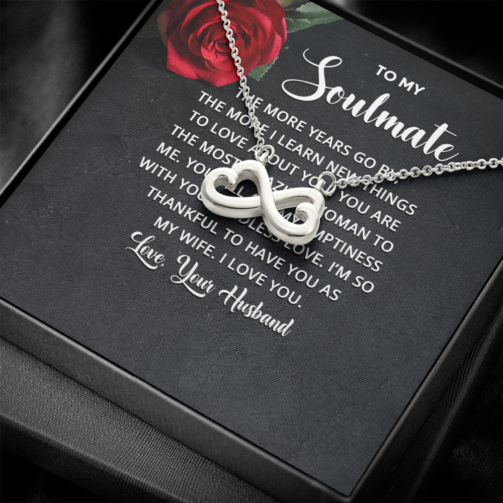 Endless Love Necklace:To Soul Mate Love Your Husband