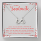Endless Love Necklace: To My Soulmate I L'm Glad To Be Crazy About You