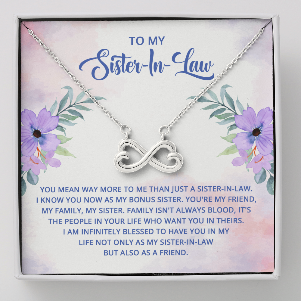 Endless Love Necklace: To My Sister -In-Law You Mean Way More To Me