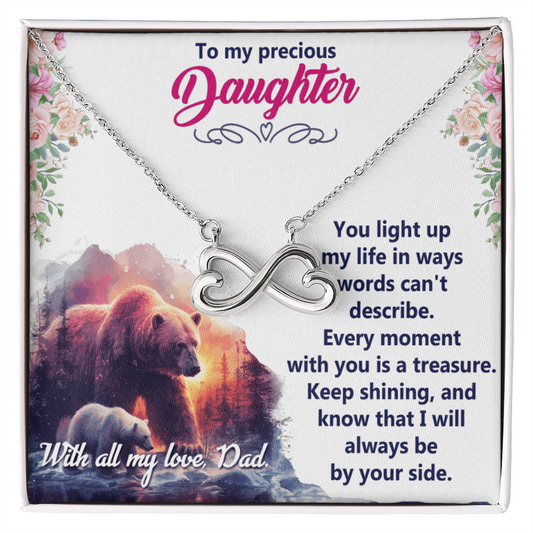 Endless Love Necklace: Daughter - To My Precious Daughter