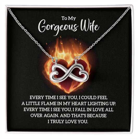 Endless Love Necklace:To My Gorgeous Wife