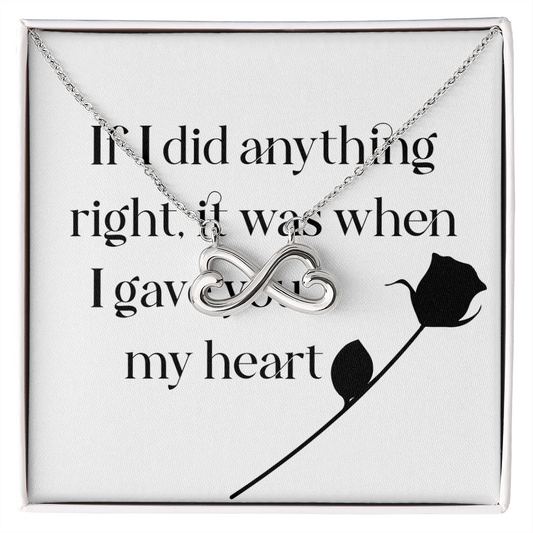 Endless Love Necklace: If I Did Anything  Right