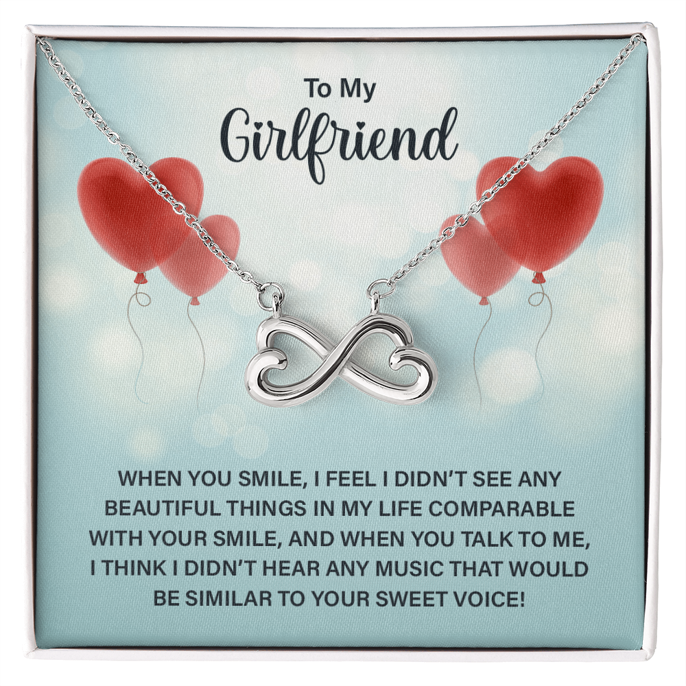 Endless Love Necklace:To My Girlfriend When You Smile