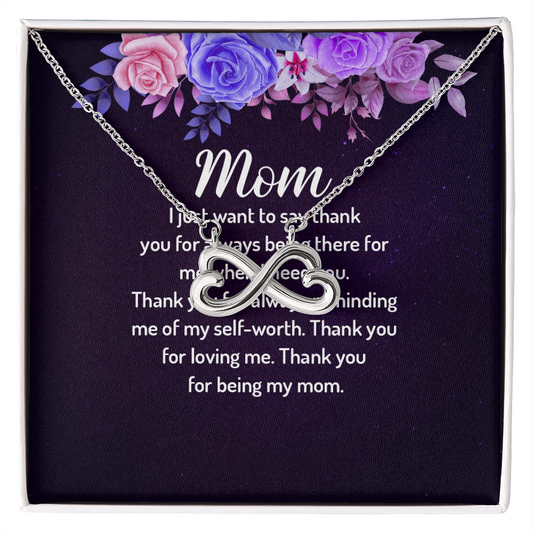 Endless Love Necklace: Mom- Thank  You