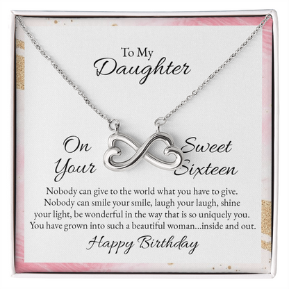 Endless Love Necklace: Sweet 16 Happy Birthday