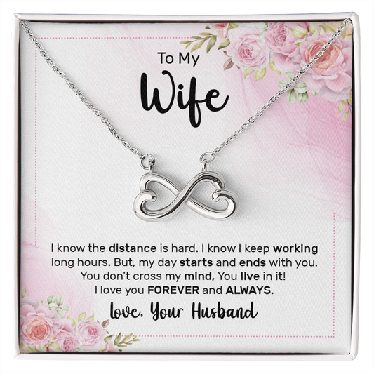 Endless Love Necklace:To My Wife Forever and Always