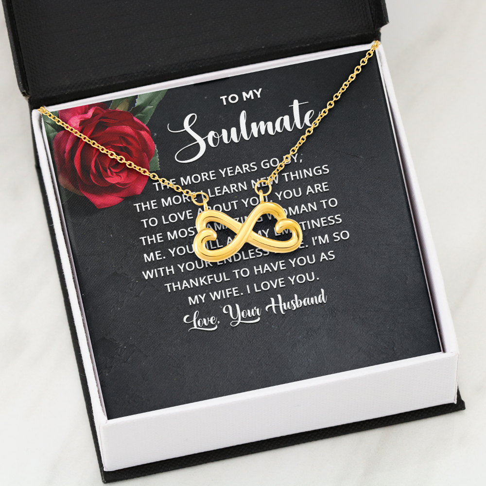 Endless Love Necklace:To Soul Mate Love Your Husband